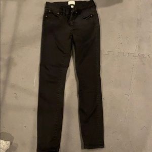 Black j crew toothpick jeans